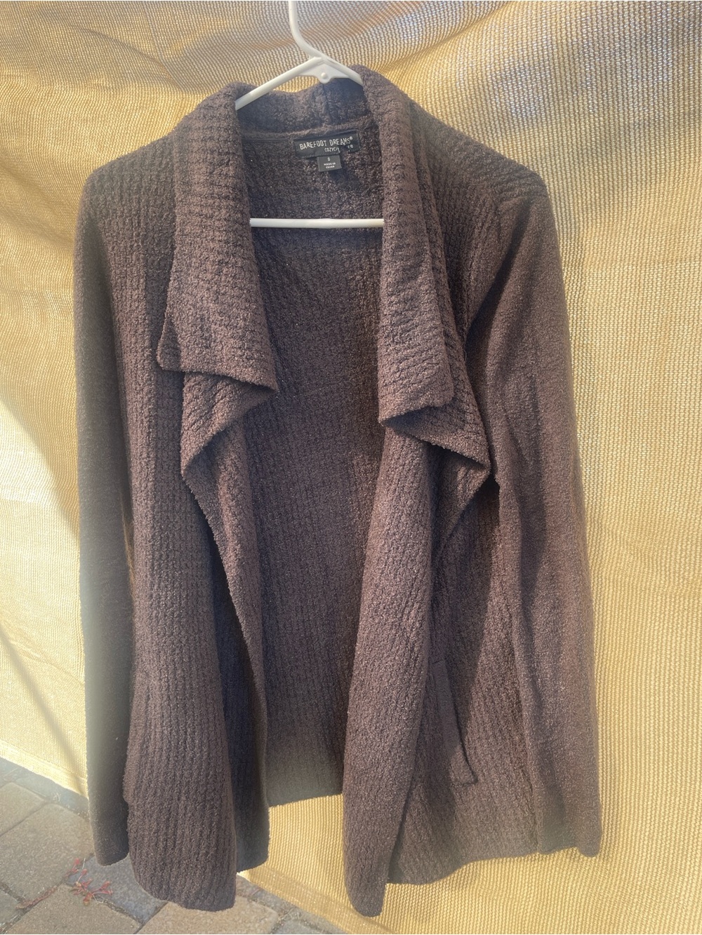 Barefoot Dreams Brown Open-Front Women's Sweater Cardigan